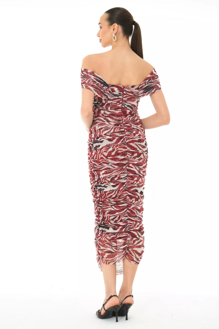 FRV Printed tulle sleeveless midi dress - Ulm