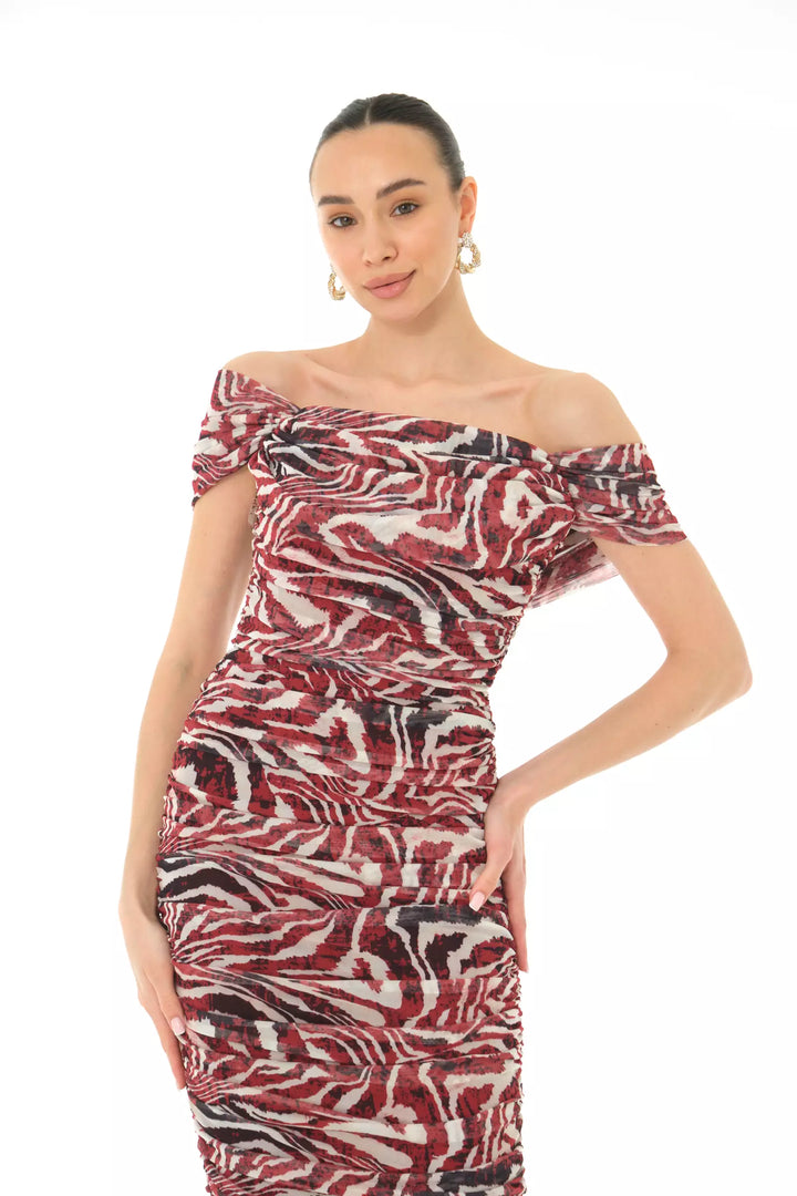FRV Printed tulle sleeveless midi dress - Ulm