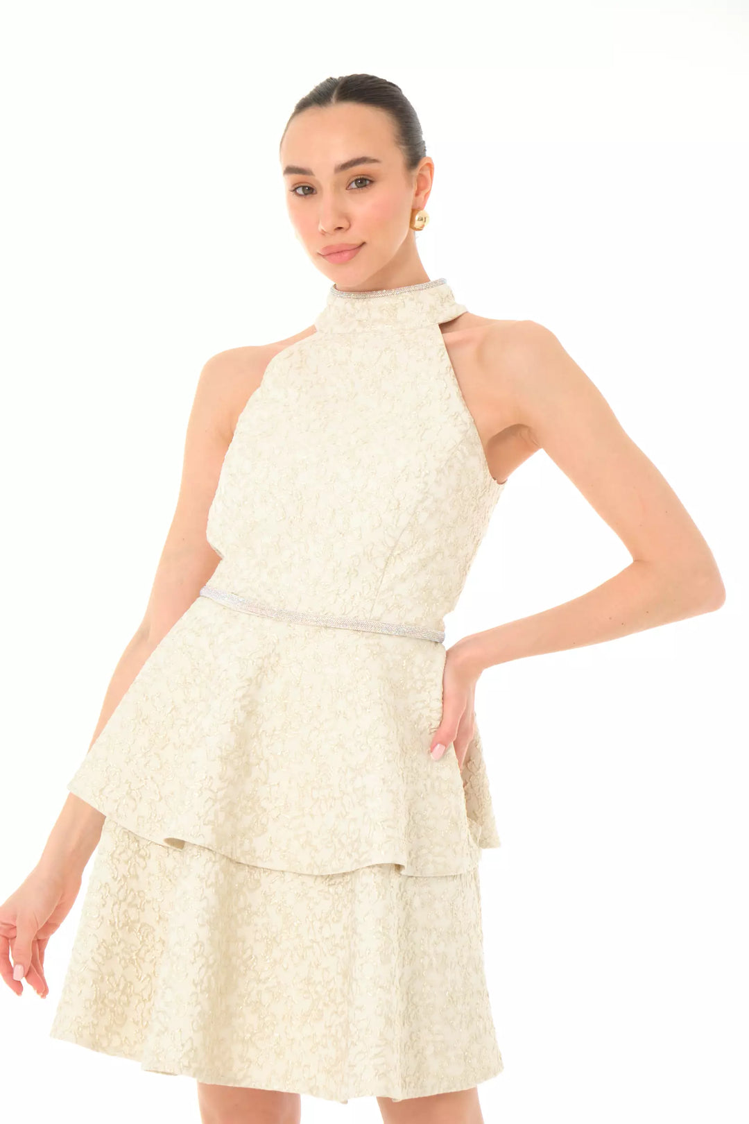 FRV Printed jakar sleeveless mini dress - Logroño