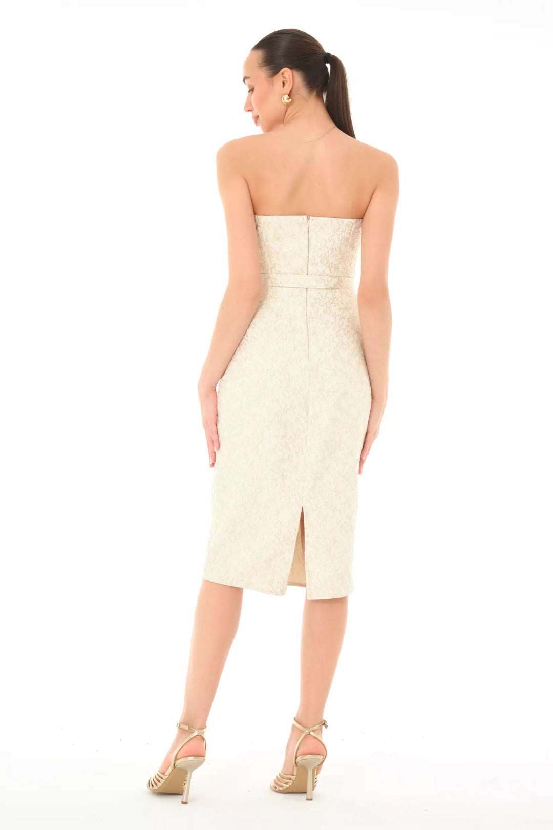 FRV Printed jakar sleeveless midi dress - The Acreage