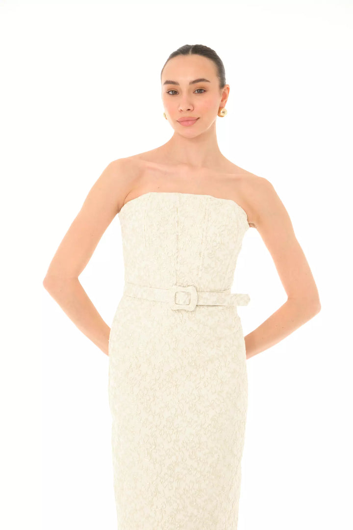 FRV Printed jakar sleeveless midi dress - The Acreage