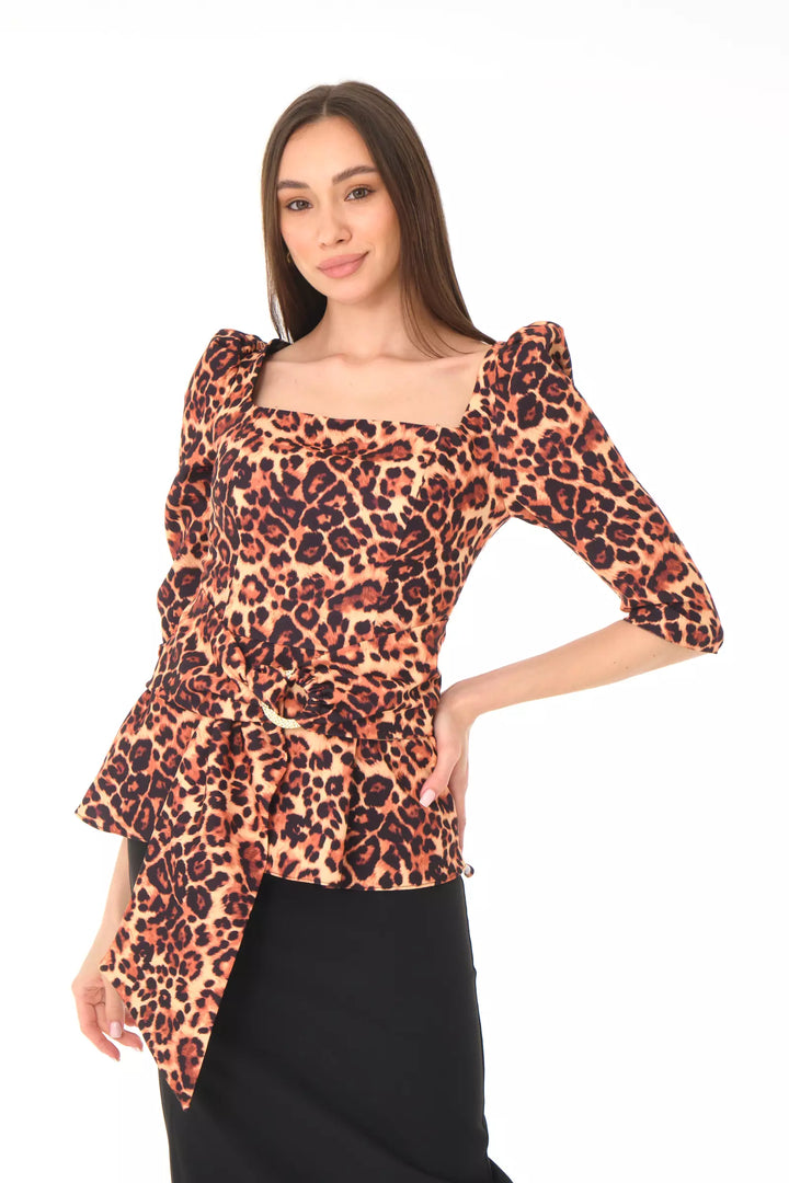 FRV Printed crepe 3/4 sleeve midi dress - Rayleigh