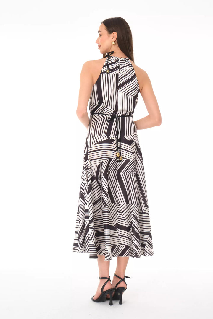 FRV Printed satin sleeveless midi dress - Ciudad Obregón