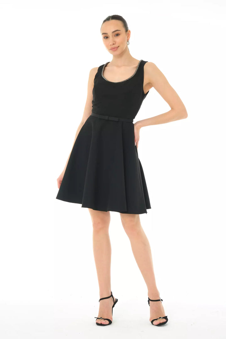 FRV Black crepe sleeveless mini dress - Giurgiu