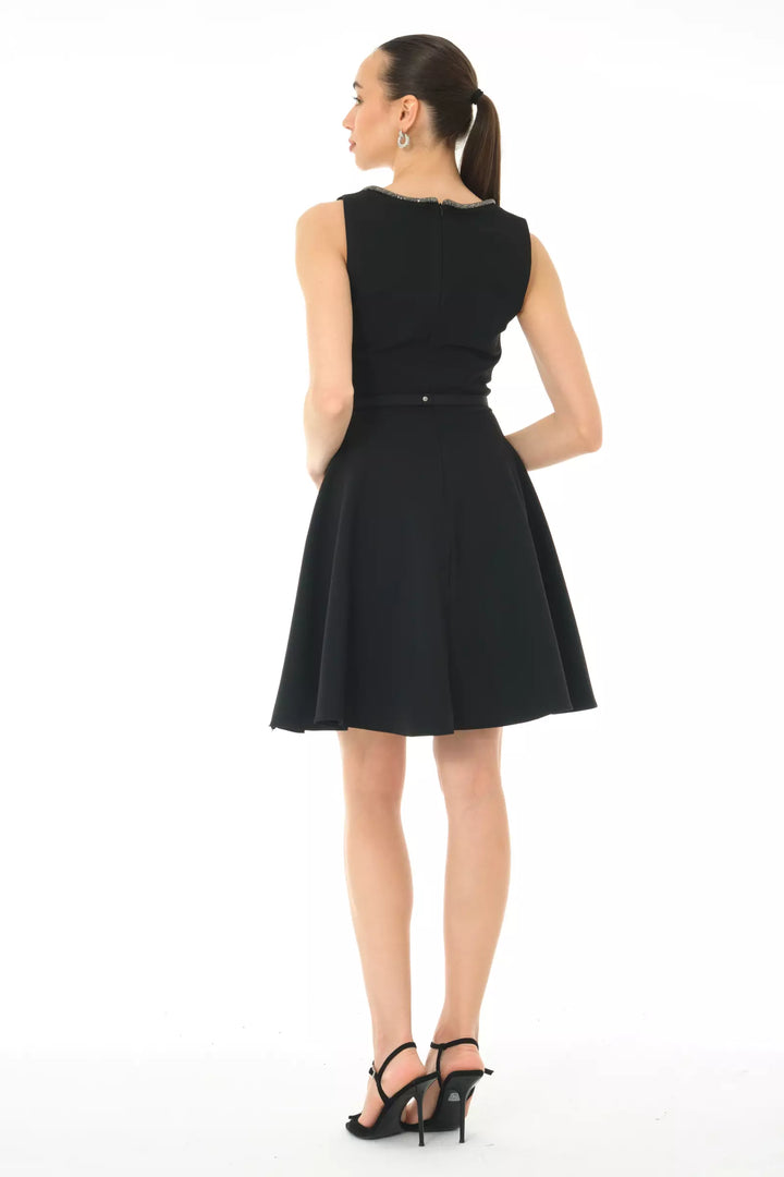 FRV Black crepe sleeveless mini dress - Giurgiu