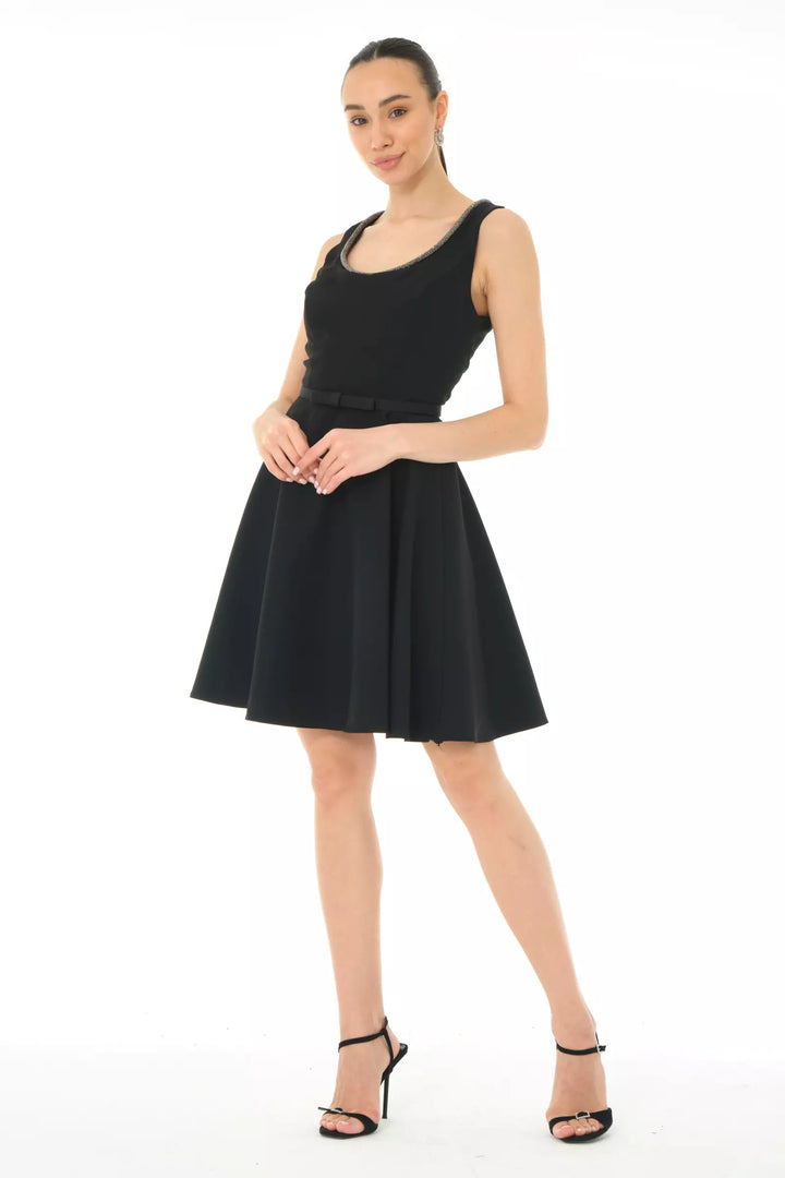 FRV Black crepe sleeveless mini dress - Giurgiu