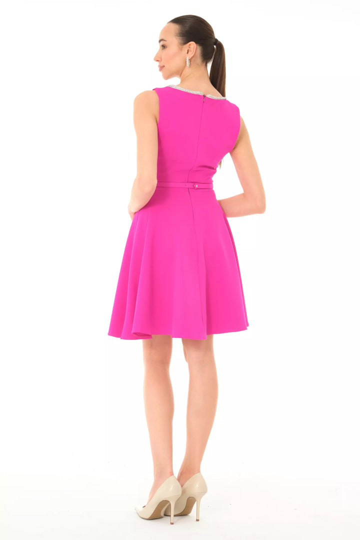 FRV Fuchsia crepe sleeveless mini dress - Nanterre