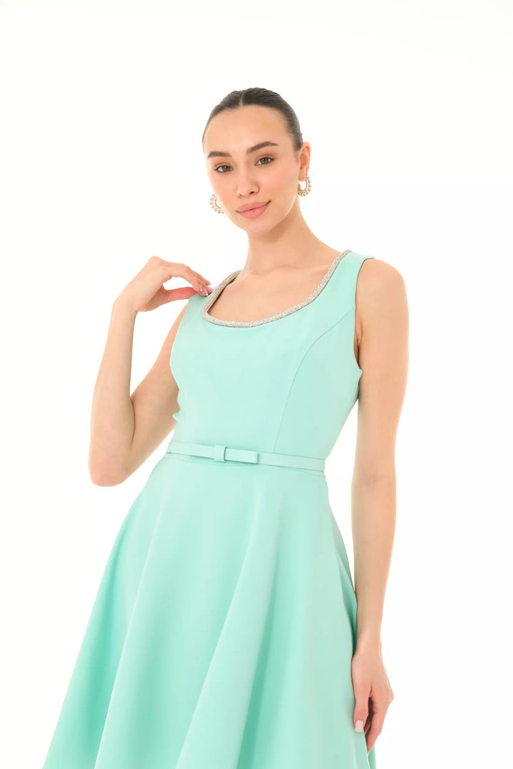 FRV Mint green crepe sleeveless mini dress - Boulder