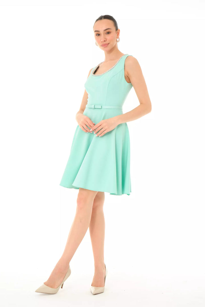 FRV Mint green crepe sleeveless mini dress - Boulder