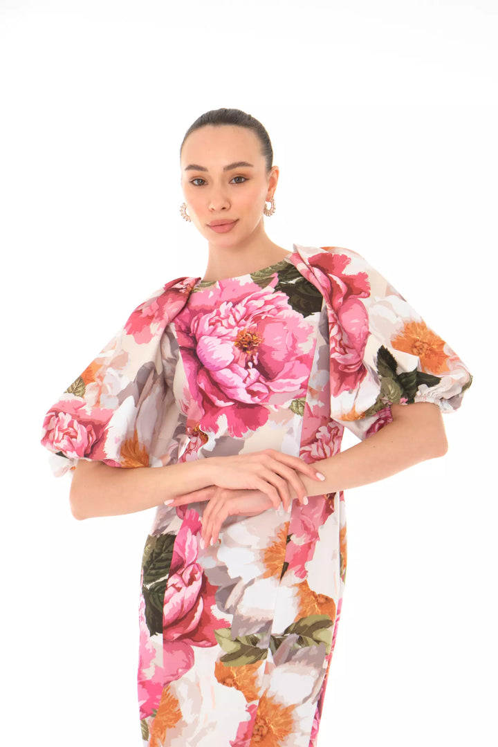 FRV crepe short sleeve midi dress - Bowling Green