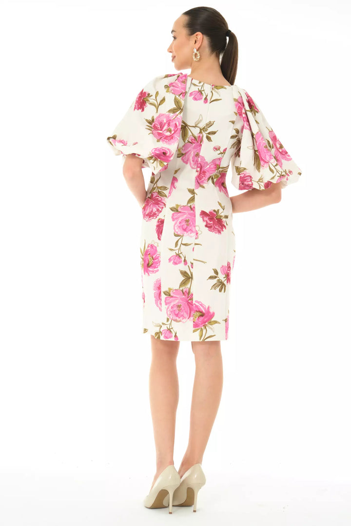FRV Printed crepe short sleeve midi dress - Kremenchuk