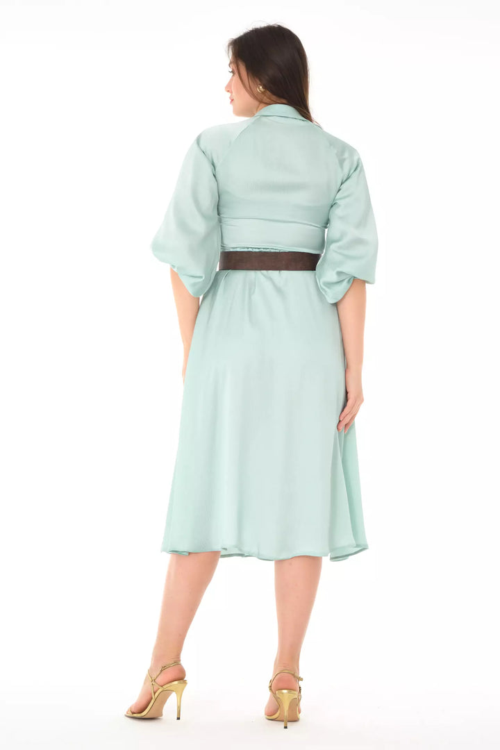 FRV Mint green satin long sleeve midi dress - Owings Mills