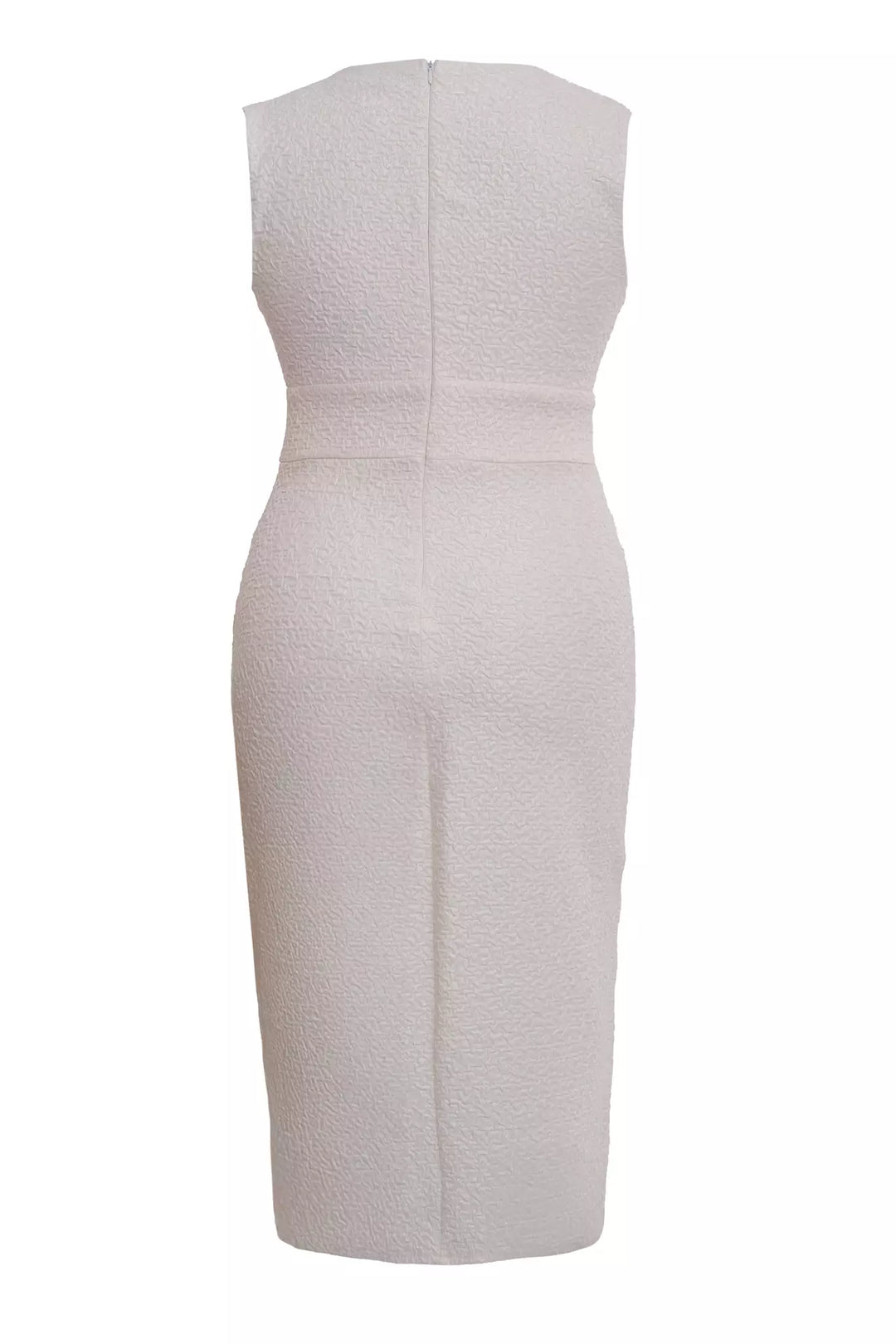 FRV White plus size jakar sleeveless midi dress - Lakewood