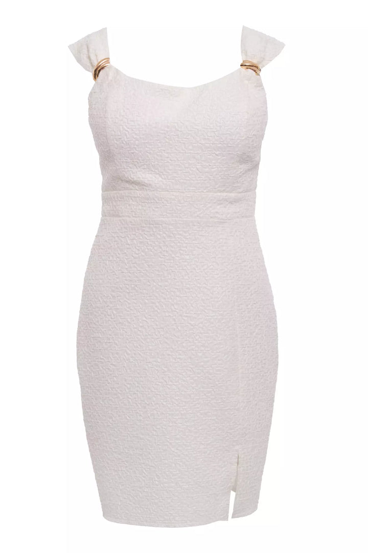 FRV White plus size jakar sleeveless midi dress - Athis-Mons