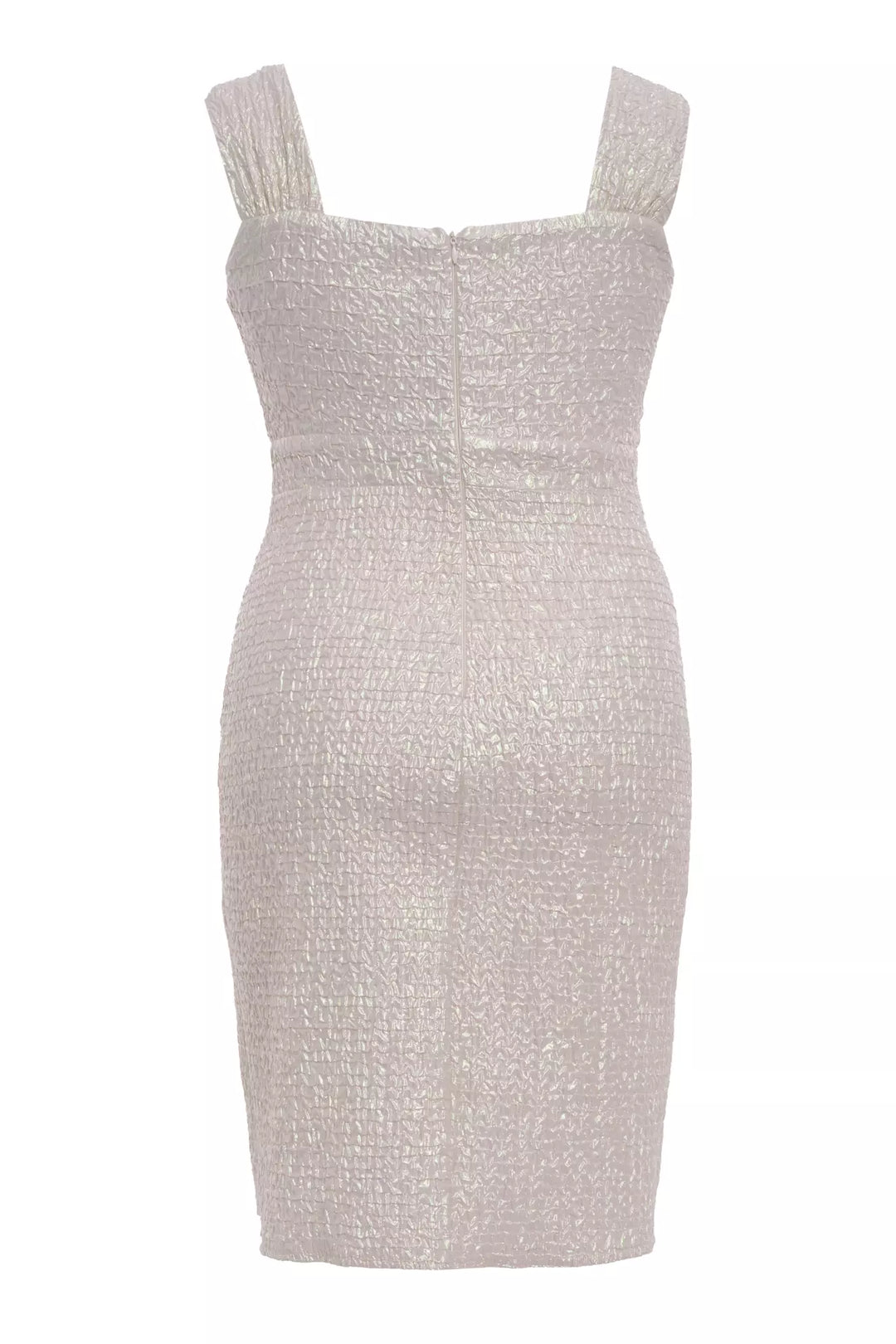 FRV Beige plus size jakar sleeveless midi dress - Carpi