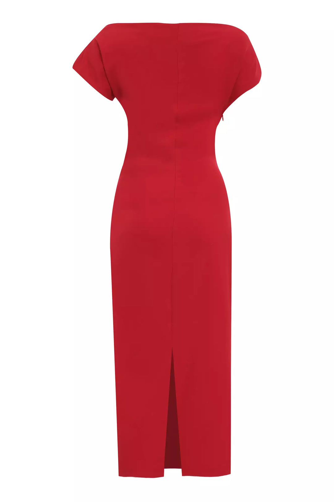 FRV Red crepe sleeveless midi dress - Rocklin