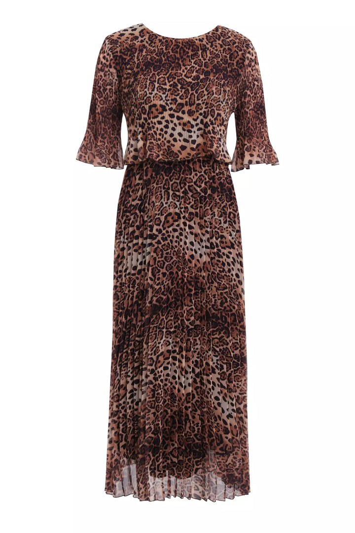 FRV Printed chiffon short sleeve midi dress - Suceava