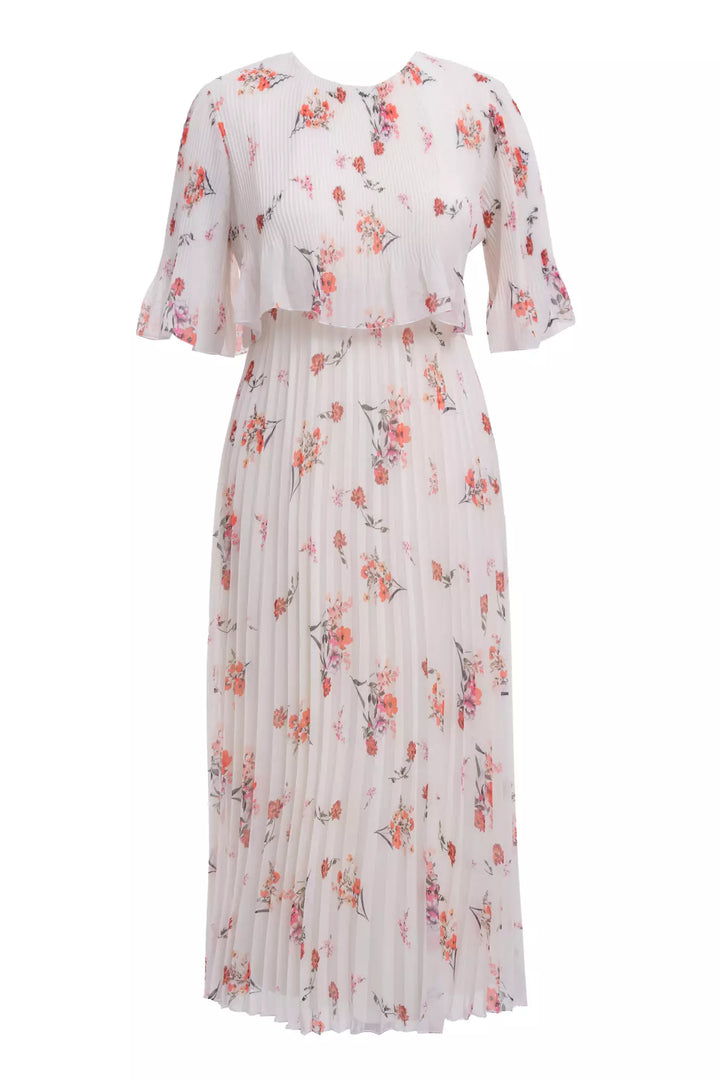 FRV Printed chiffon short sleeve midi dress - Brühl