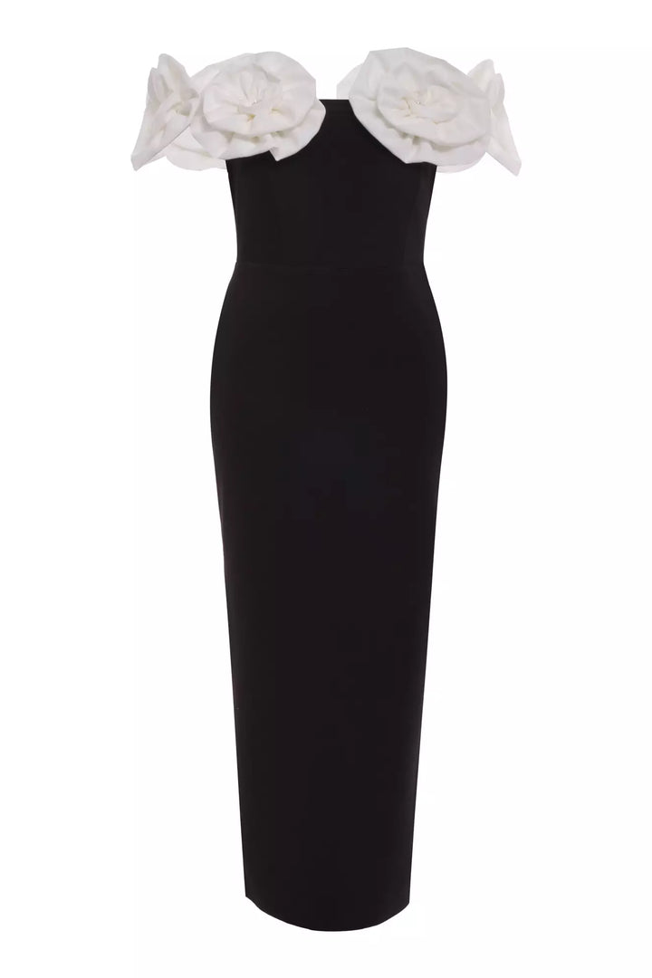 FRV Black plus size triko sleeveless maxi dress - Eau Claire