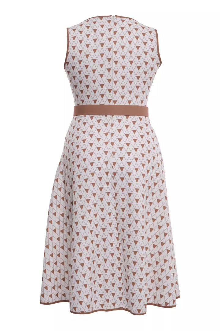 FRV Printed plus size crepe sleeveless midi dress - Nice