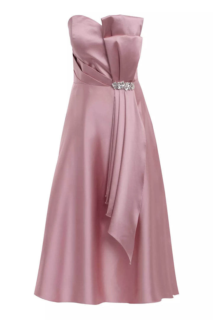FRV Blush satin strapless maxi dress - Durango