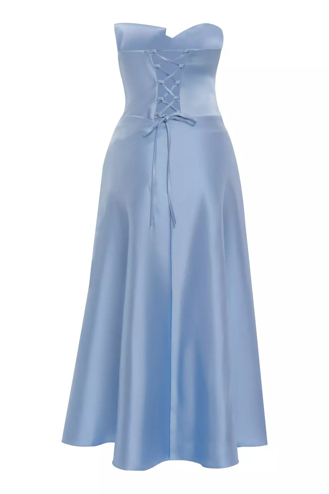 FRV Blue satin strapless maxi dress - Ellicott City