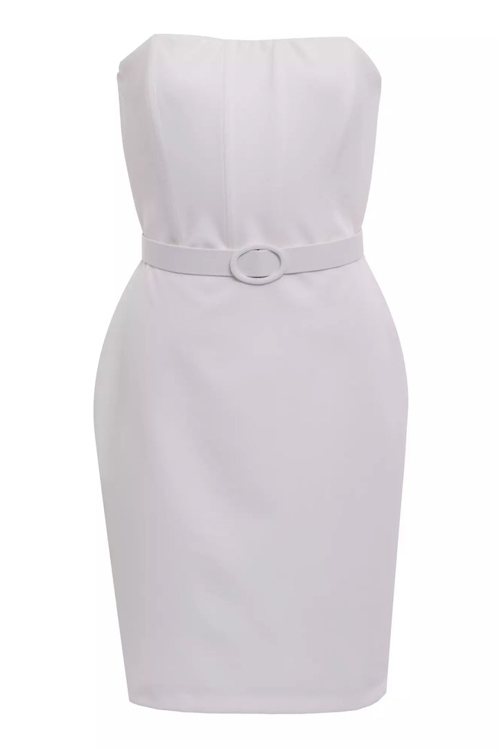 FRV White crepe strapless mini dress - Wayne