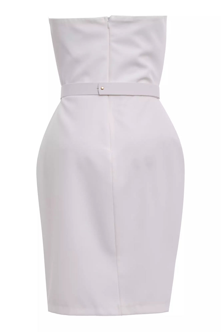 FRV White crepe strapless mini dress - Wayne