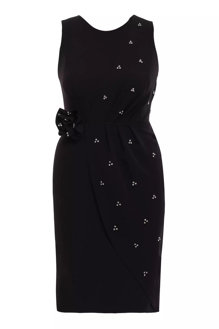 FRV Black plus size crepe sleeveless mini dress - West Des Moines