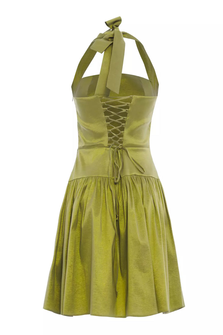 FRV Peanut green tafta strapless mini dress - Santarém