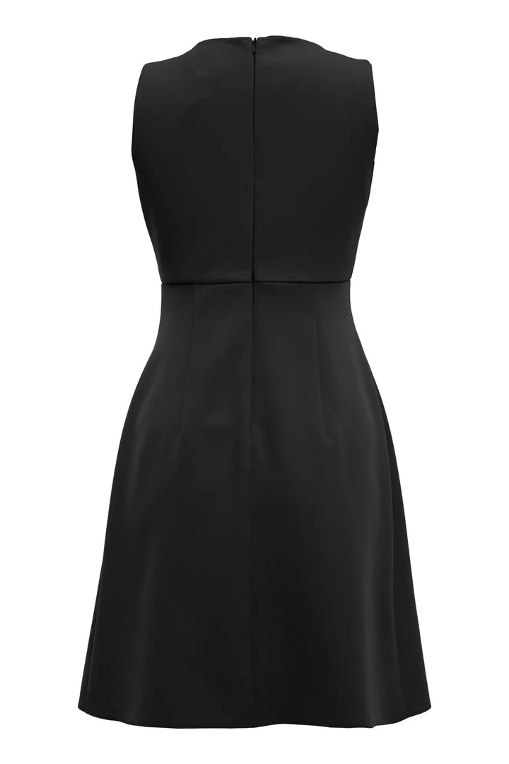 FRV Black crepe sleeveless mini dress - Wildomar