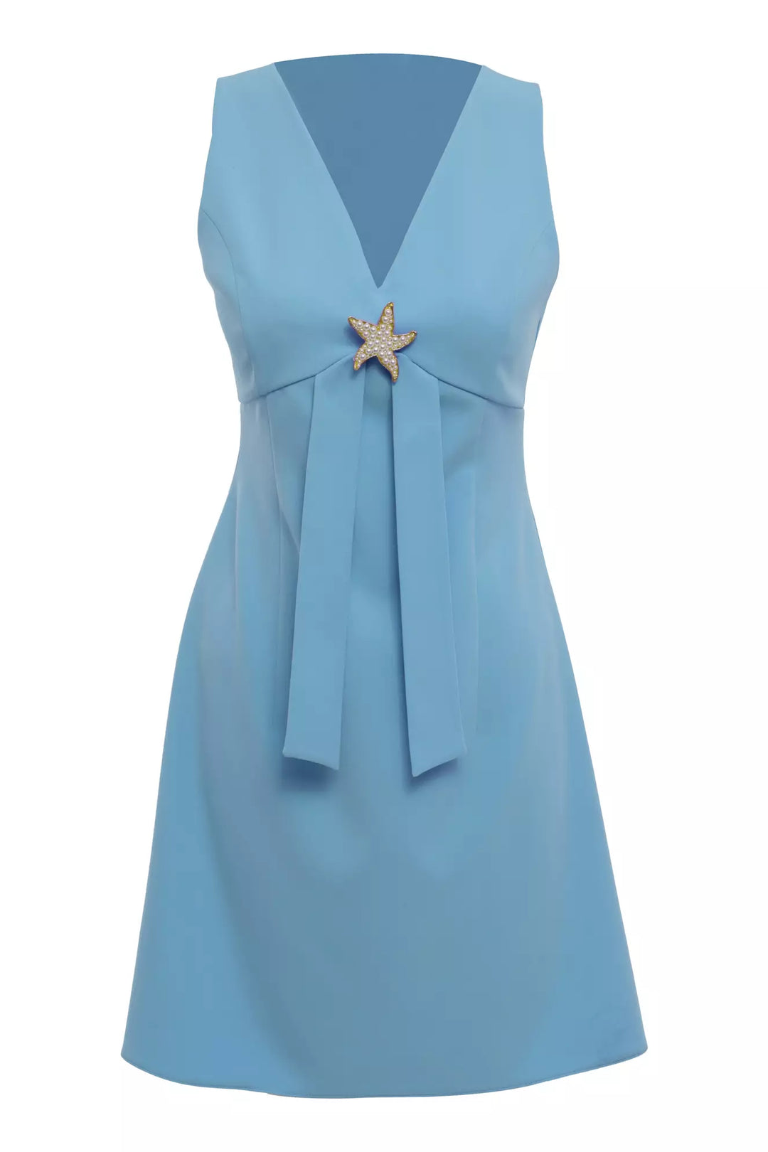 FRV Blue crepe sleeveless mini dress - Northampton