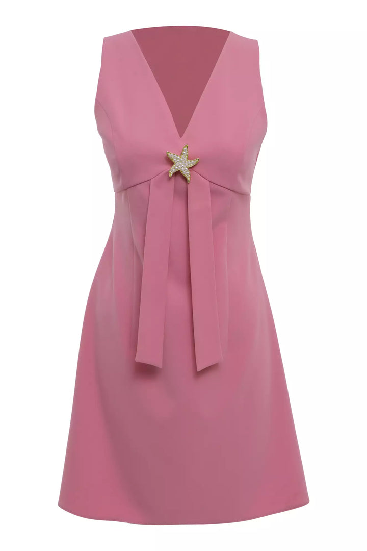 FRV Pink crepe sleeveless mini dress - Leesburg