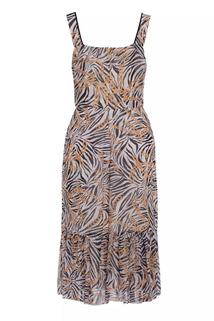 FRV Printed chiffon sleeveless midi dress - Royal Leamington Spa
