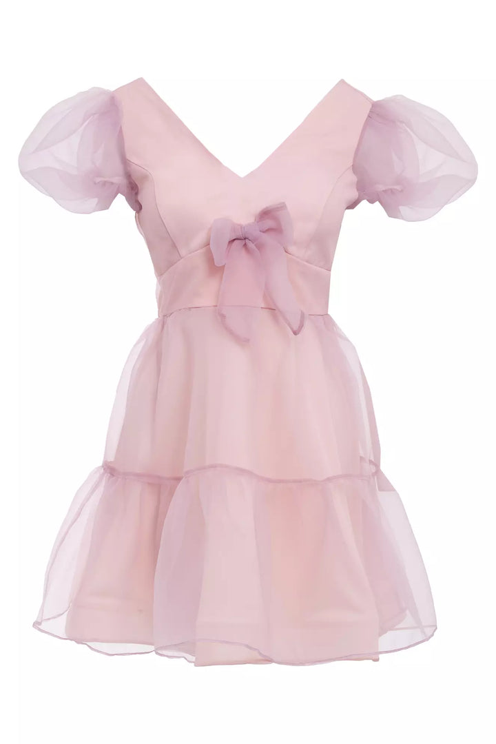 FRV Blush tulle short sleeve mini dress - Midlothian