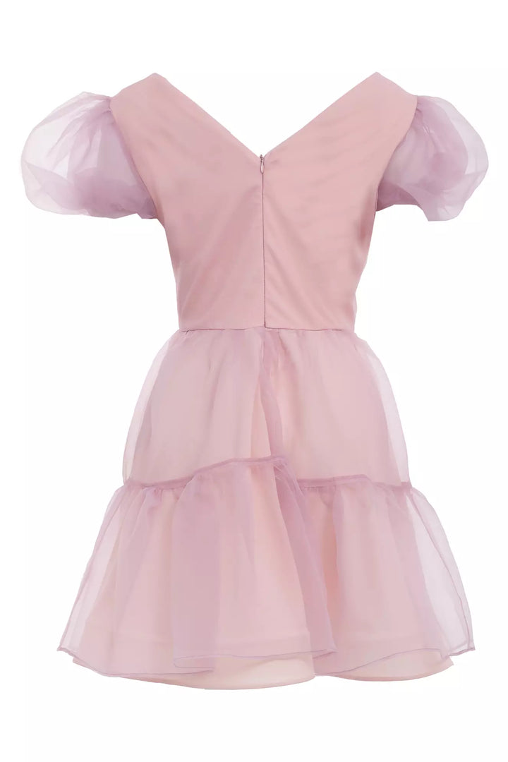 FRV Blush tulle short sleeve mini dress - Midlothian