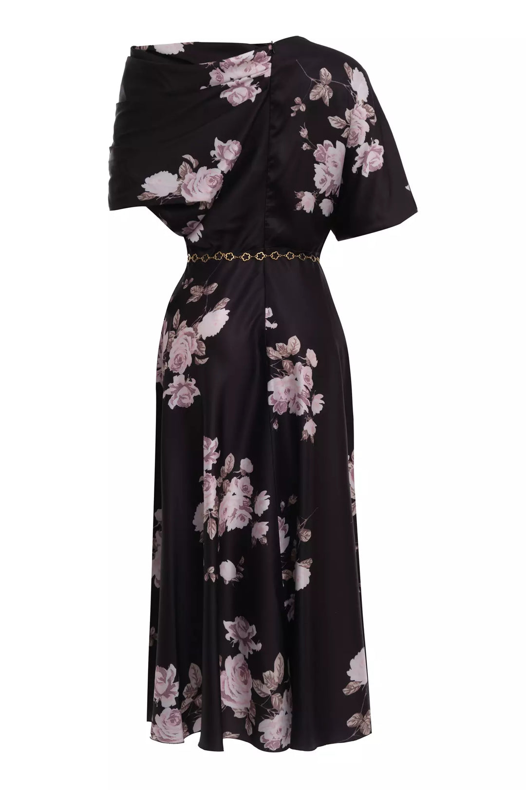 FRV Printed satin short sleeve midi dress - Sault Ste. Marie