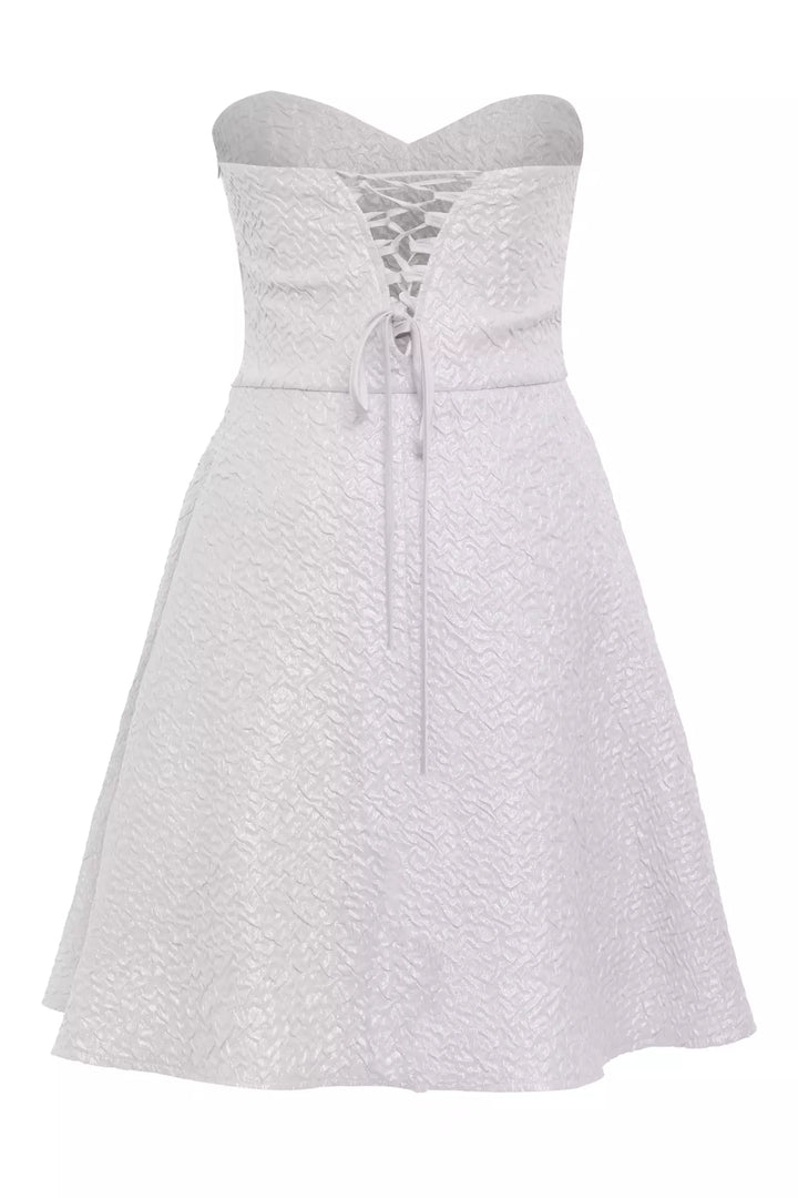 FRV White jakar strapless mini dress - Carmichael