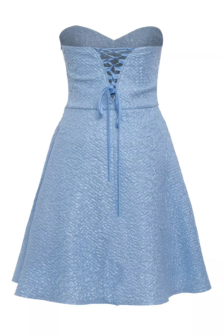 FRV Blue jakar strapless mini dress - Teruel