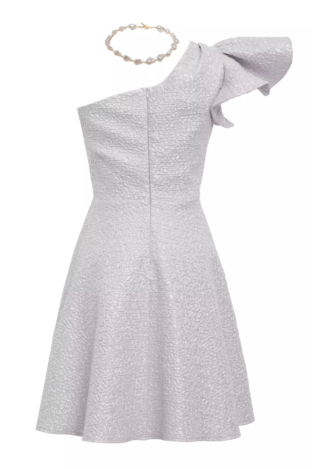 FRV White jakar sleeveless mini dress - Bergheim