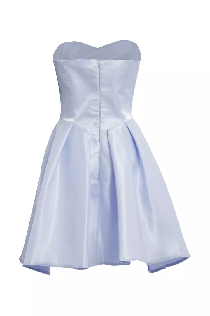 FRV Blue satin strapless mini dress - Rogers
