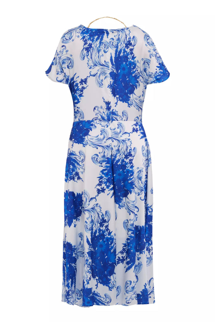 FRV Printed satin sleeveless midi dress - Kilmarnock