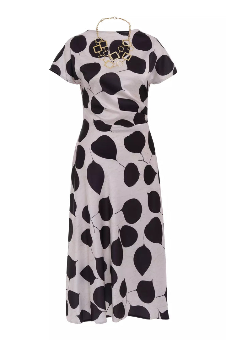 FRV Printed satin sleeveless midi dress - Arnhem