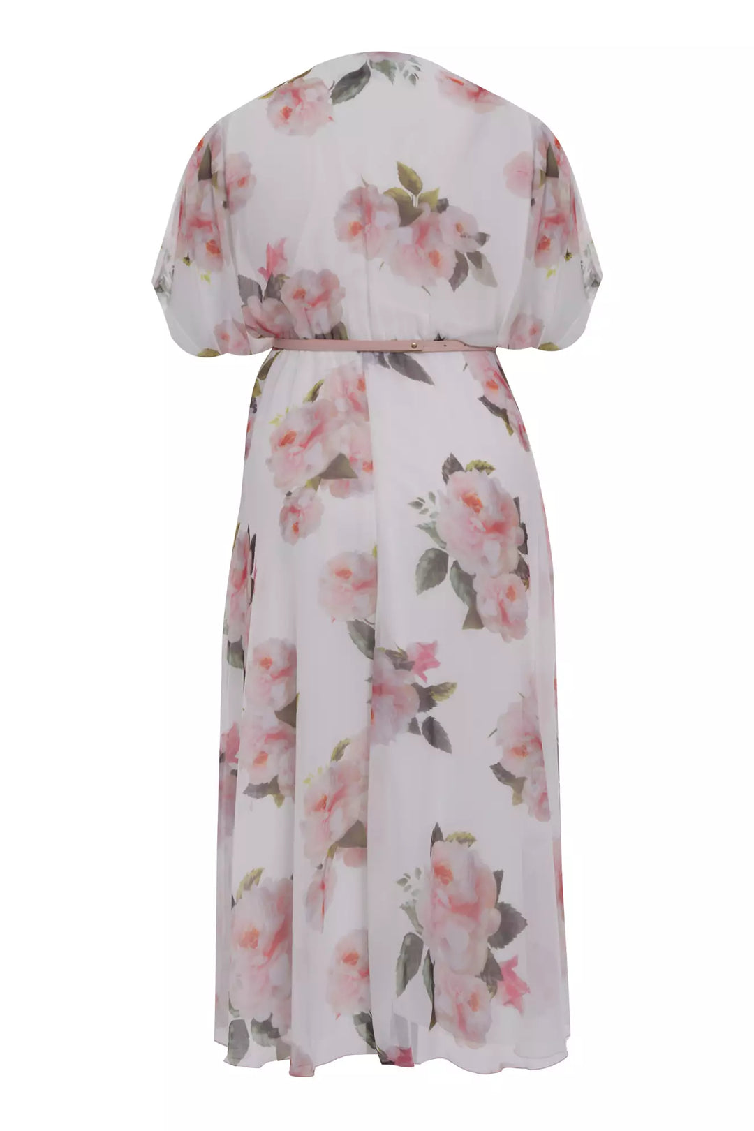 FRV Printed plus size chiffon short sleeve midi dress - Bila Tserkva