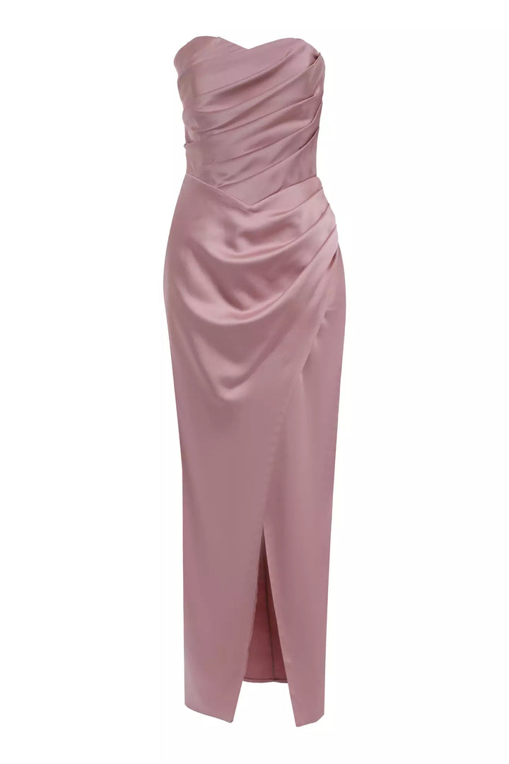 FRV Blush satin strapless maxi dress - Wesseling