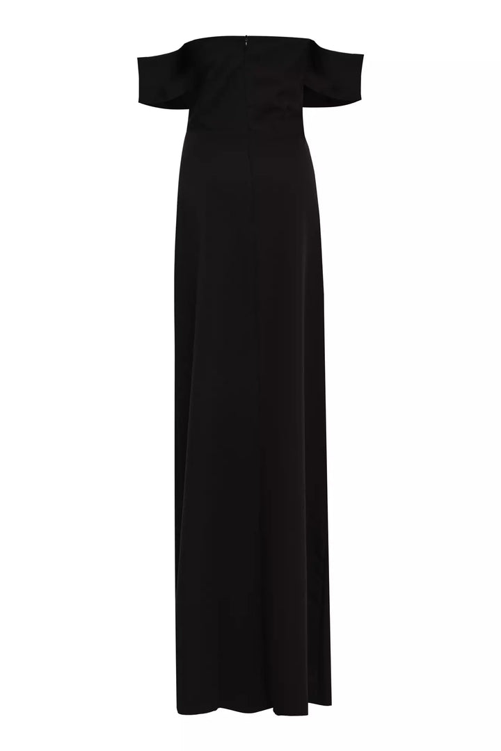 FRV Black crepe strapless maxi dress - Aix-en-Provence
