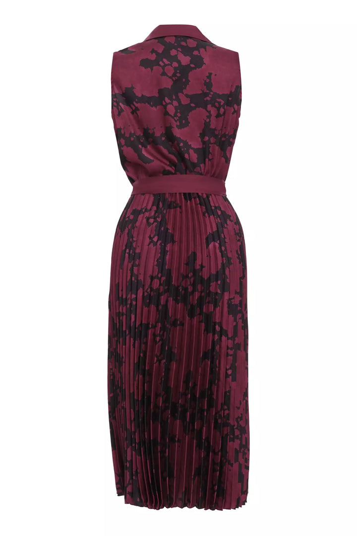 FRV Printed satin sleeveless midi dress - Issy-les-Moulineaux