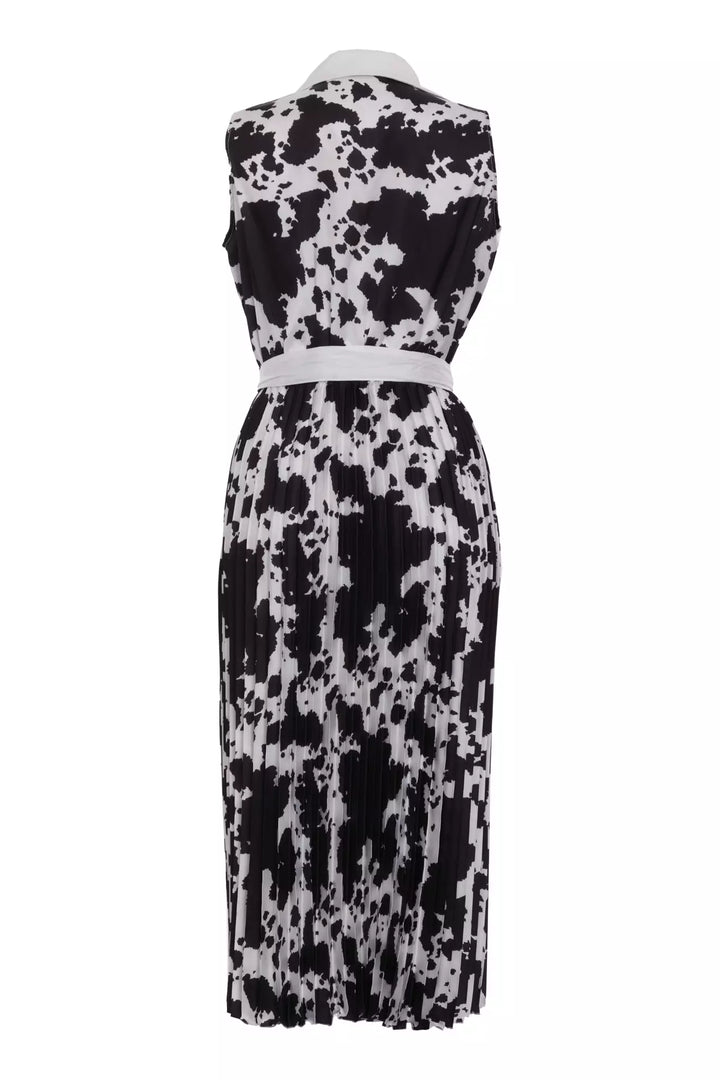 FRV Printed satin sleeveless midi dress - Zongolica