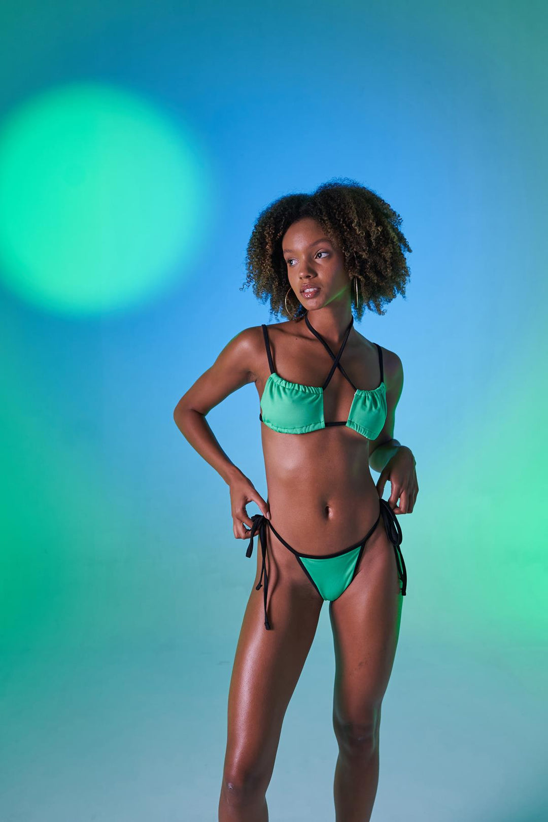 HLLY Women Emma Bikini Bottom Green - Rogers