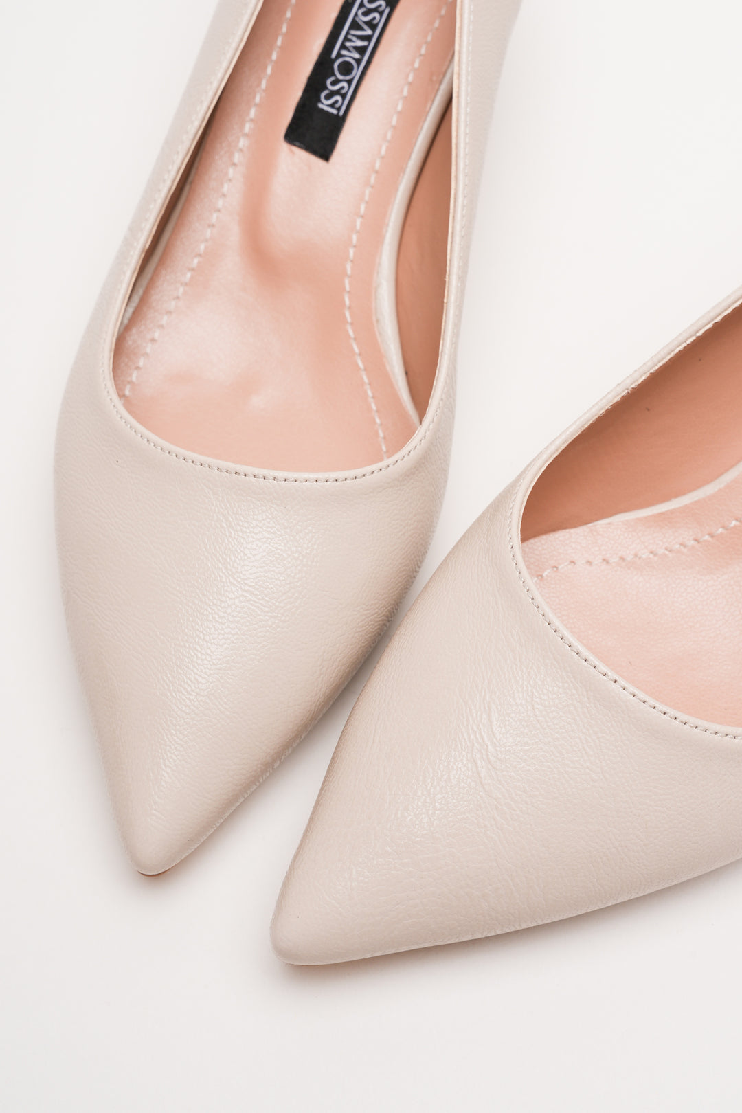 DSM Doss Bej Skin Low Heel Women's Pointed Toe Women's Shoe - Logan